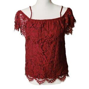 #34  women's lace off the shoulder top S